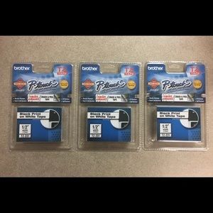 TZ  Tape Brother P Touch 1/2' width Set of…